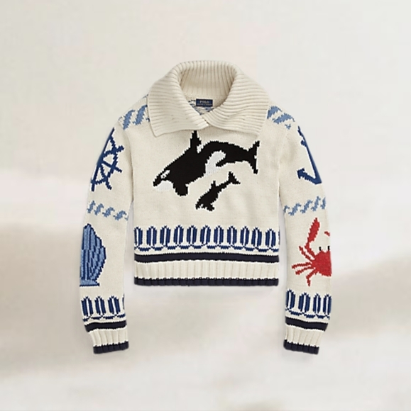 Ralph Lauren Sweaters - Ralph Lauren Nautical-Motif Cotton Sweater